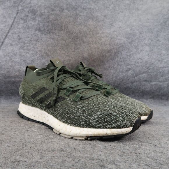 Adidas Shoes Mens 7.5 Athletic Sneakers PureBoost RBL Base Green Running Active - Picture 1 of 13